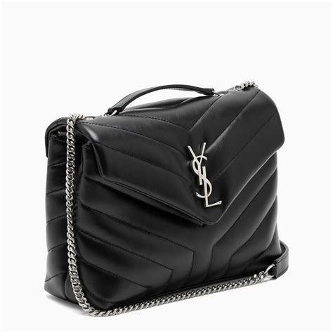 ysl loulou small black and silver|ysl small loulou puffer.